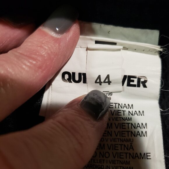 Quicksilver Amphibians Men's Chino Shorts Multiple Pockets Black Size 44 - Picture 3 of 8